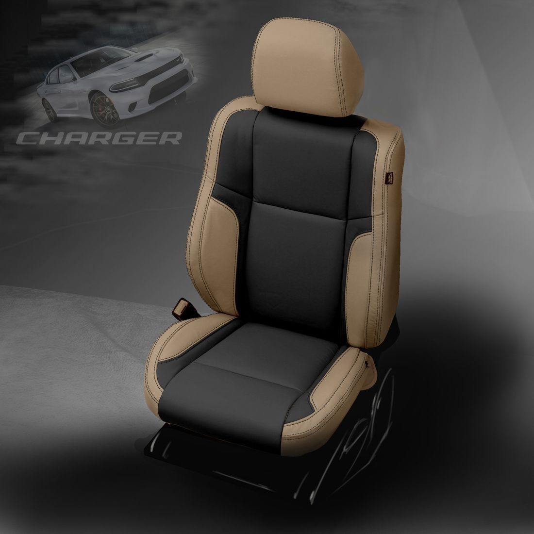 ADOBE wrap, BLACK Body, BLACK double stitching, BLACK wings