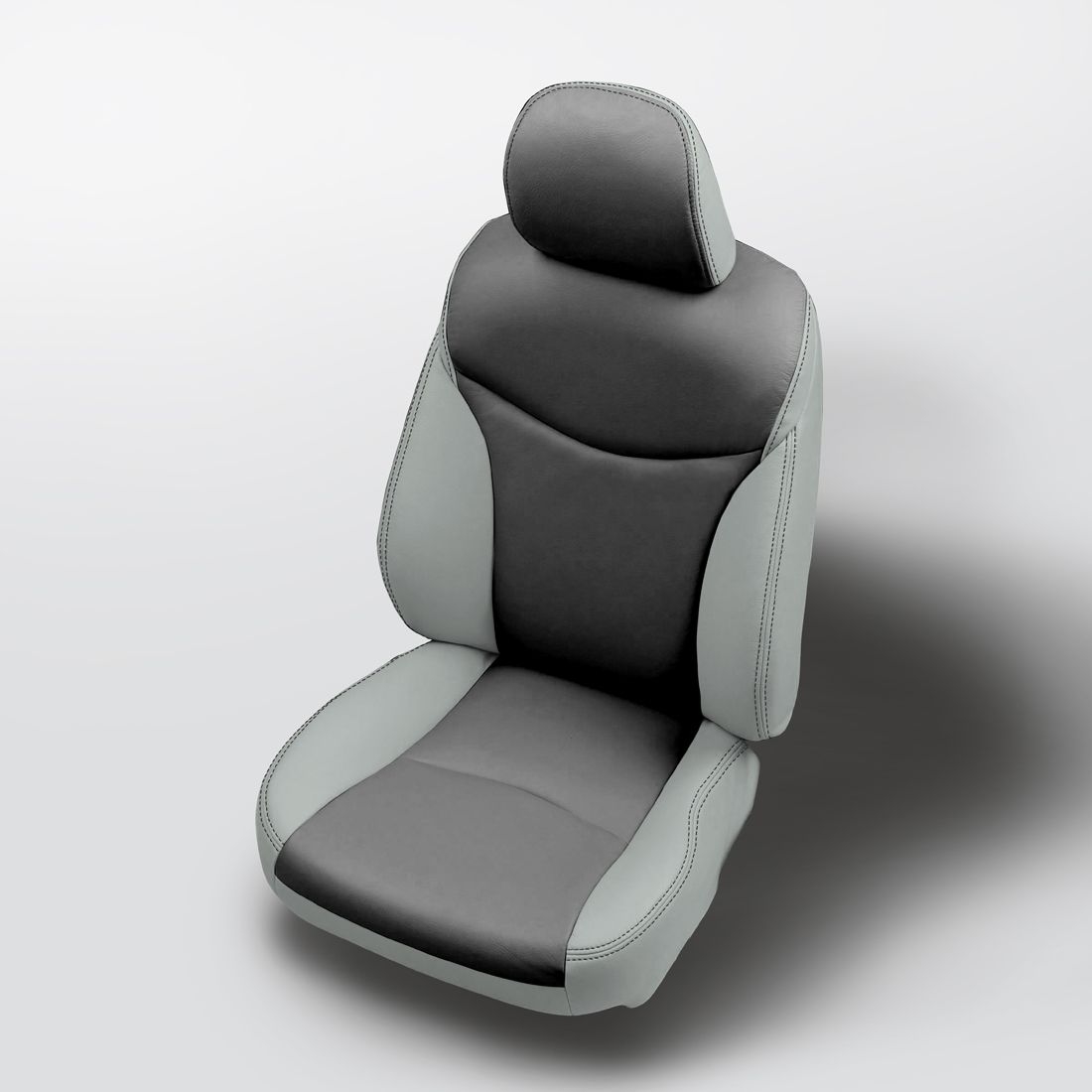 FROST wrap, CHARCOAL Center, CHARCOAL double stitching
