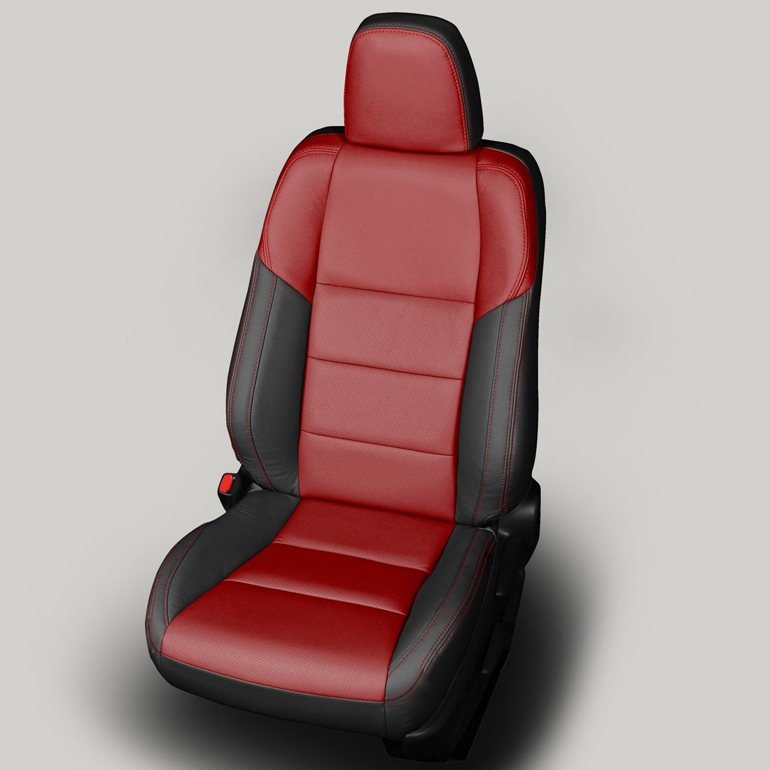 BLACK wrap, CARDINAL Center, Perf Combo, CARDINAL double stitching