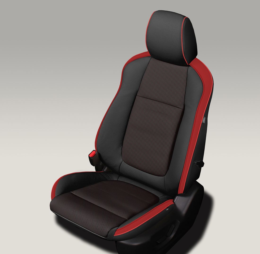 BLACK wrap, BCDA RED Body, CARDINAL piping, CARDINAL wings