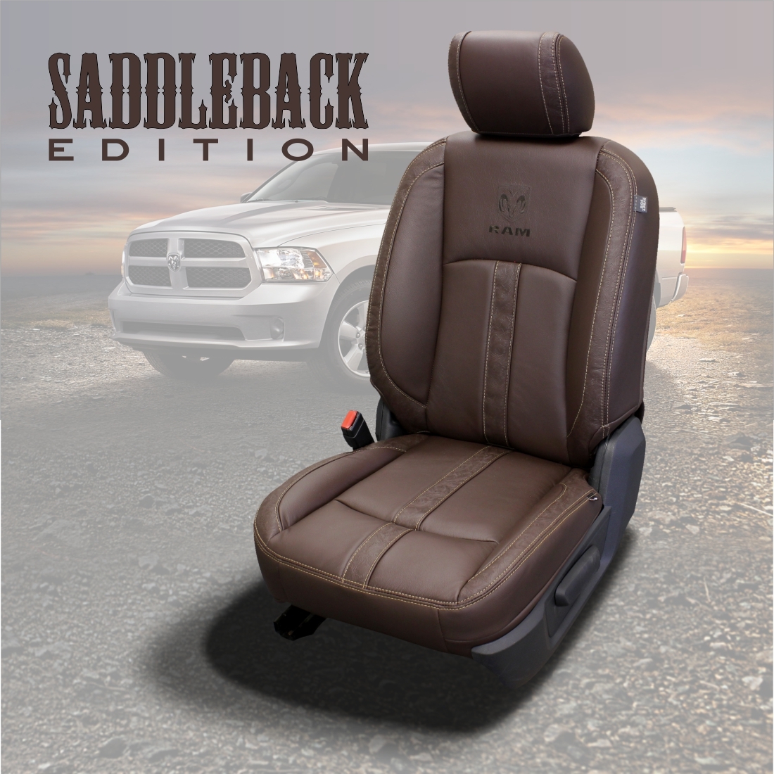 COFFEE wrap, OUTLAW BROWN Wings, TEAK contrast all stitch, RAM logo BG6 4140 (ESPRESSO)