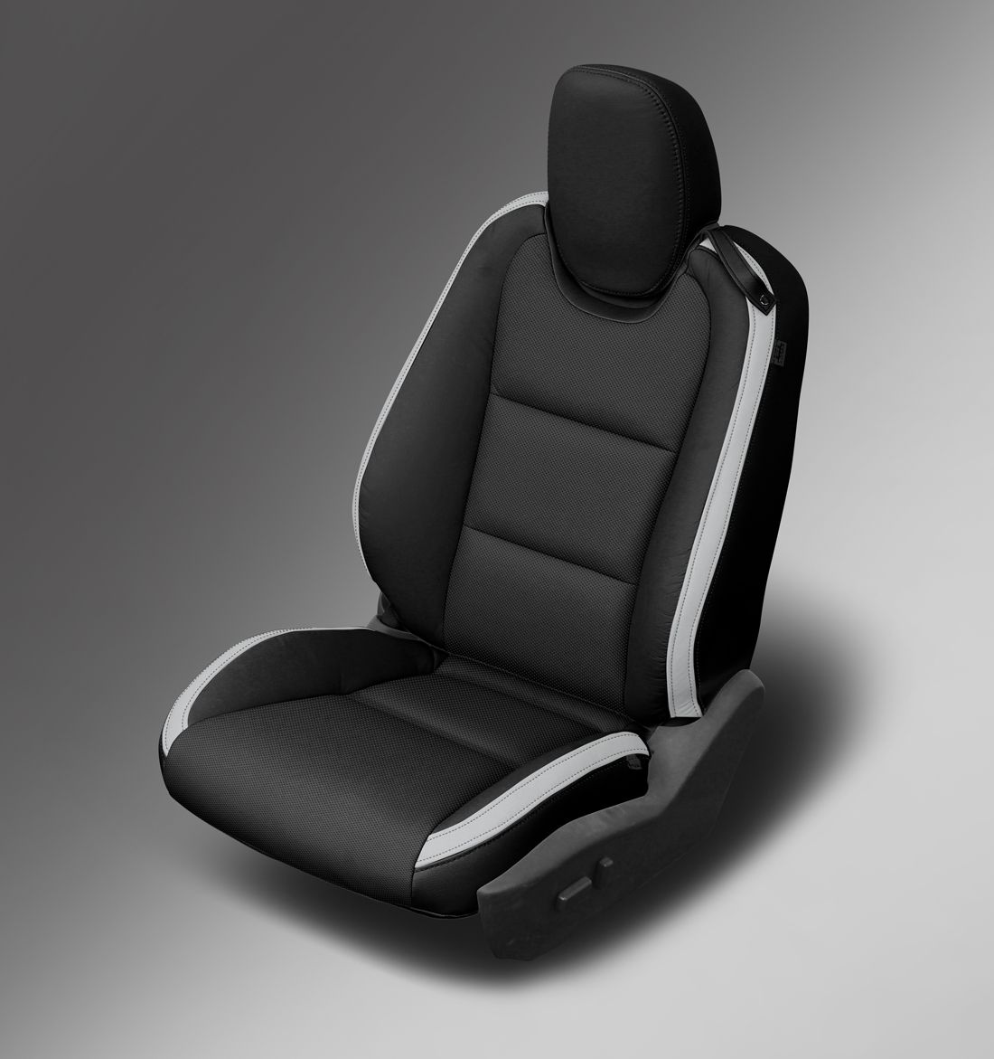 BLACK wrap, PEARL Wings, Perf Body, BLACK double stitching