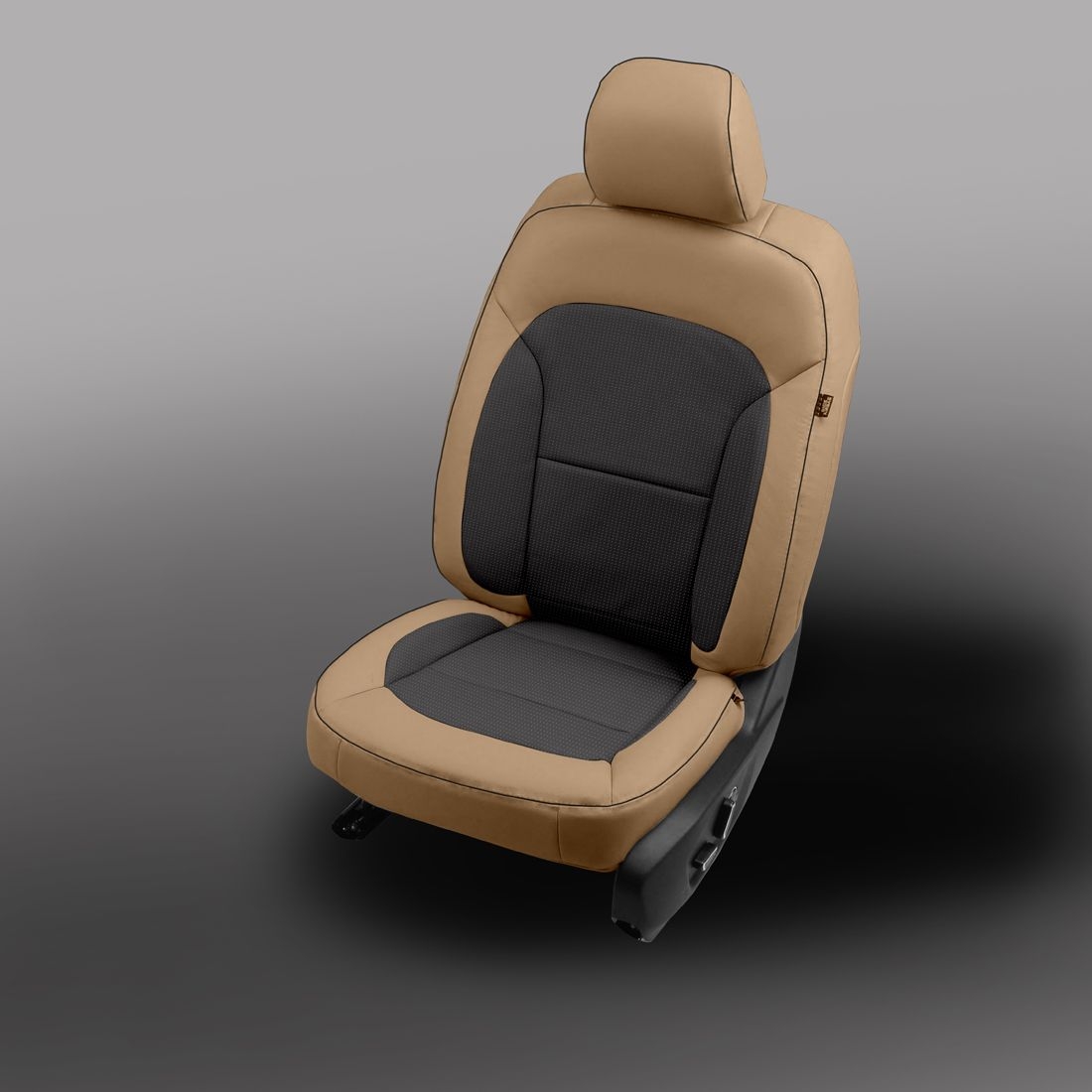 BISQUE wrap, BCDA FLINT Insert, BLACK piping, BCDA FLINT wings