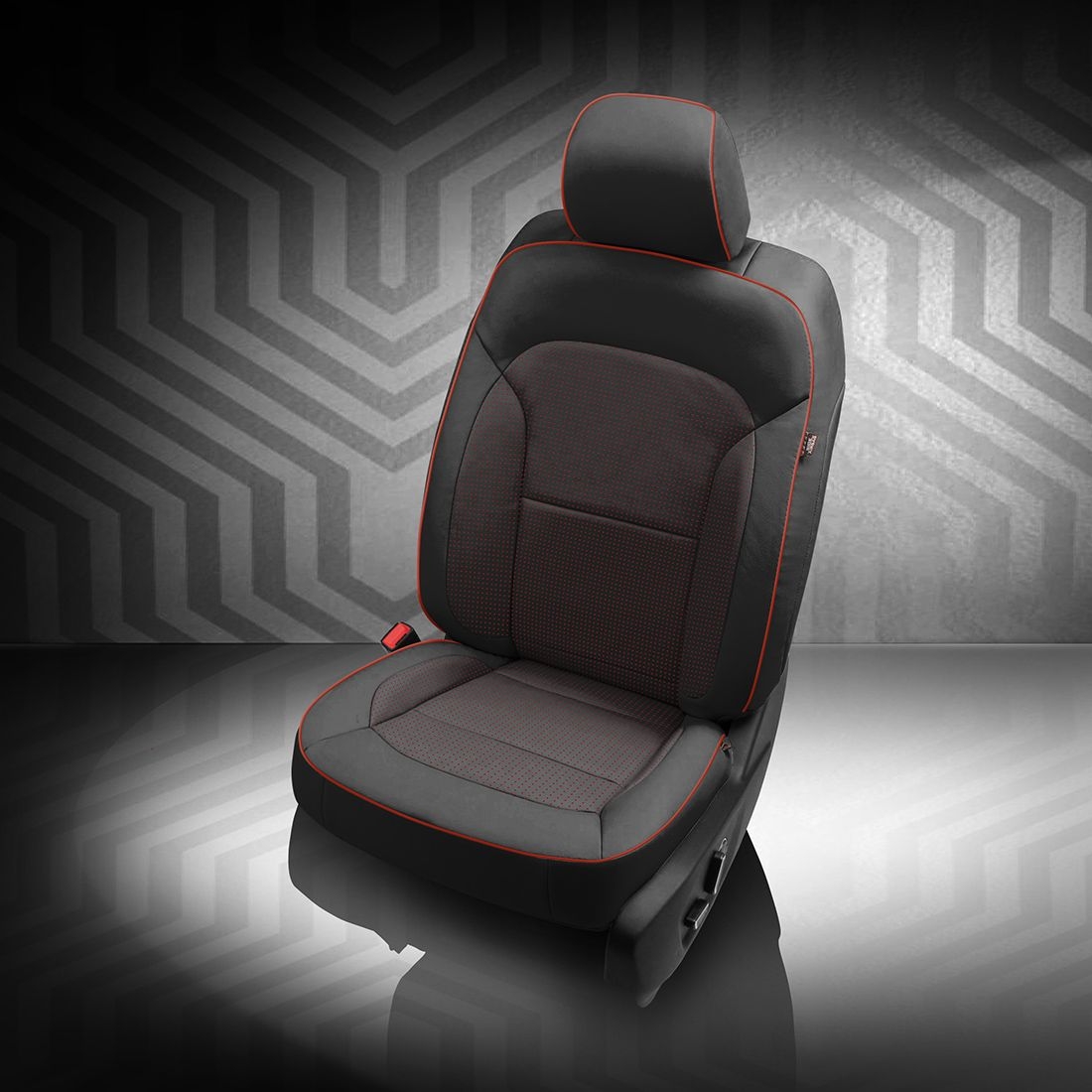 BLACK wrap, BCDA RED Insert, CARDINAL piping, BCDA RED wings