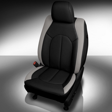 BLACK wrap, DOVE GREY Wings, Perf Body, BLACK double stitching