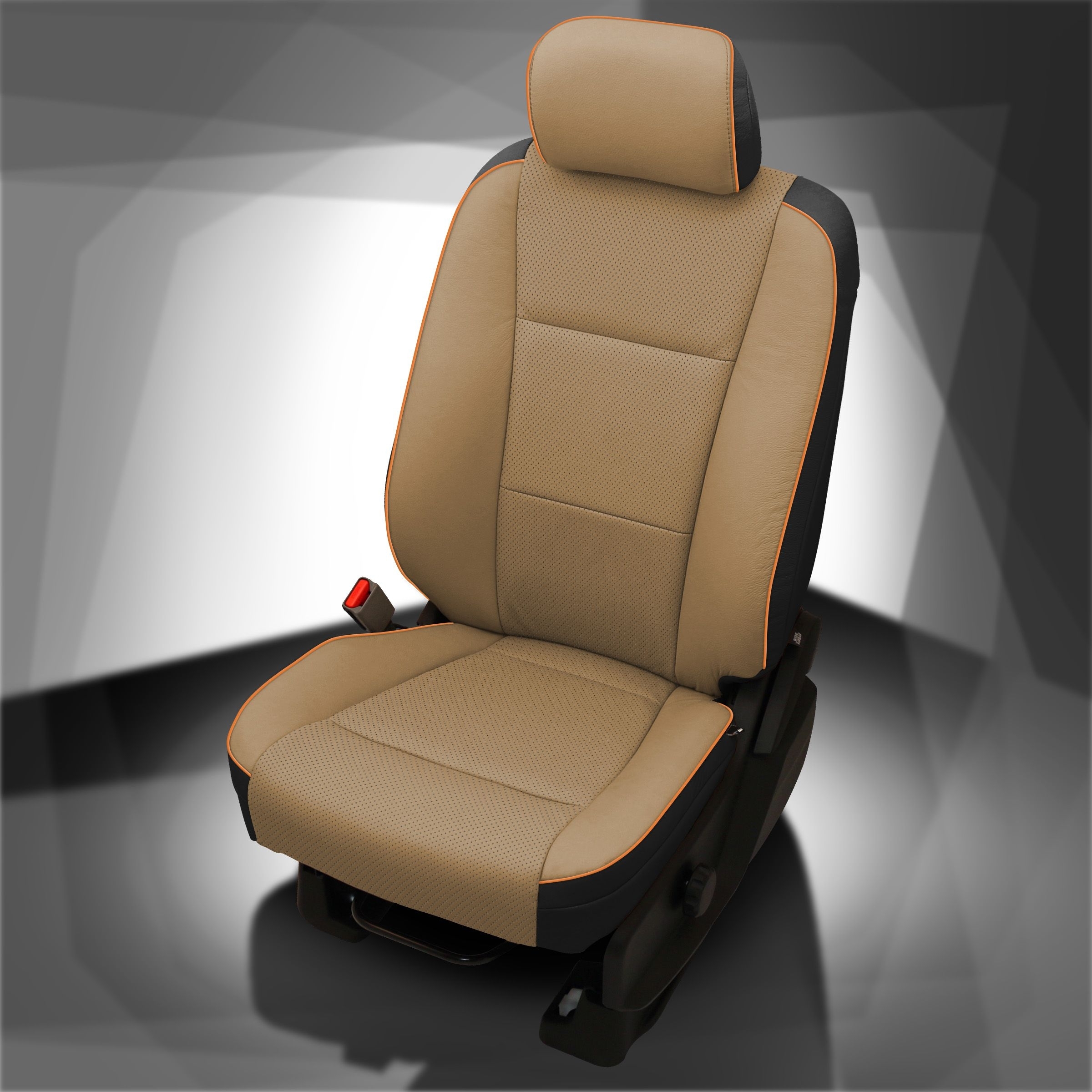BLACK wrap, BISQUE Facing, Perf Body, ORANGE piping