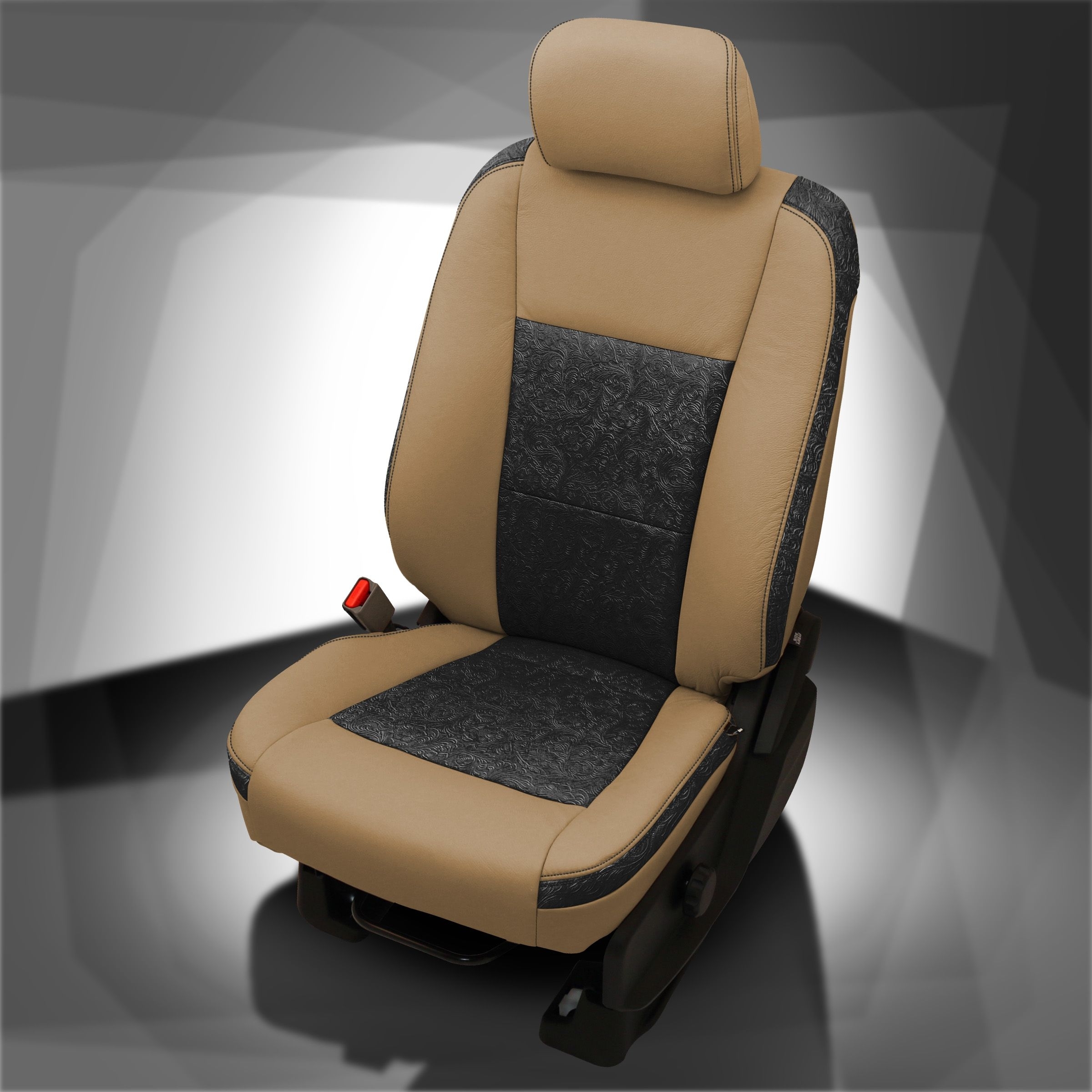 BISQUE wrap, OUTLAW BLACK Insert, BLACK contrast all stitch, OUTLAW BLACK wings