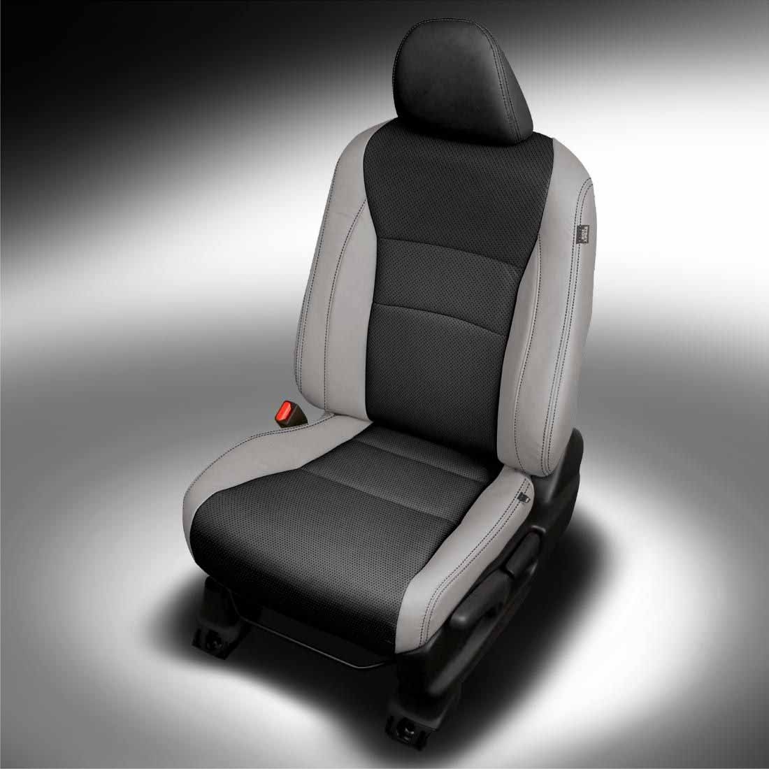 Ash wrap, Black center, perf body, Black contrast all stitch