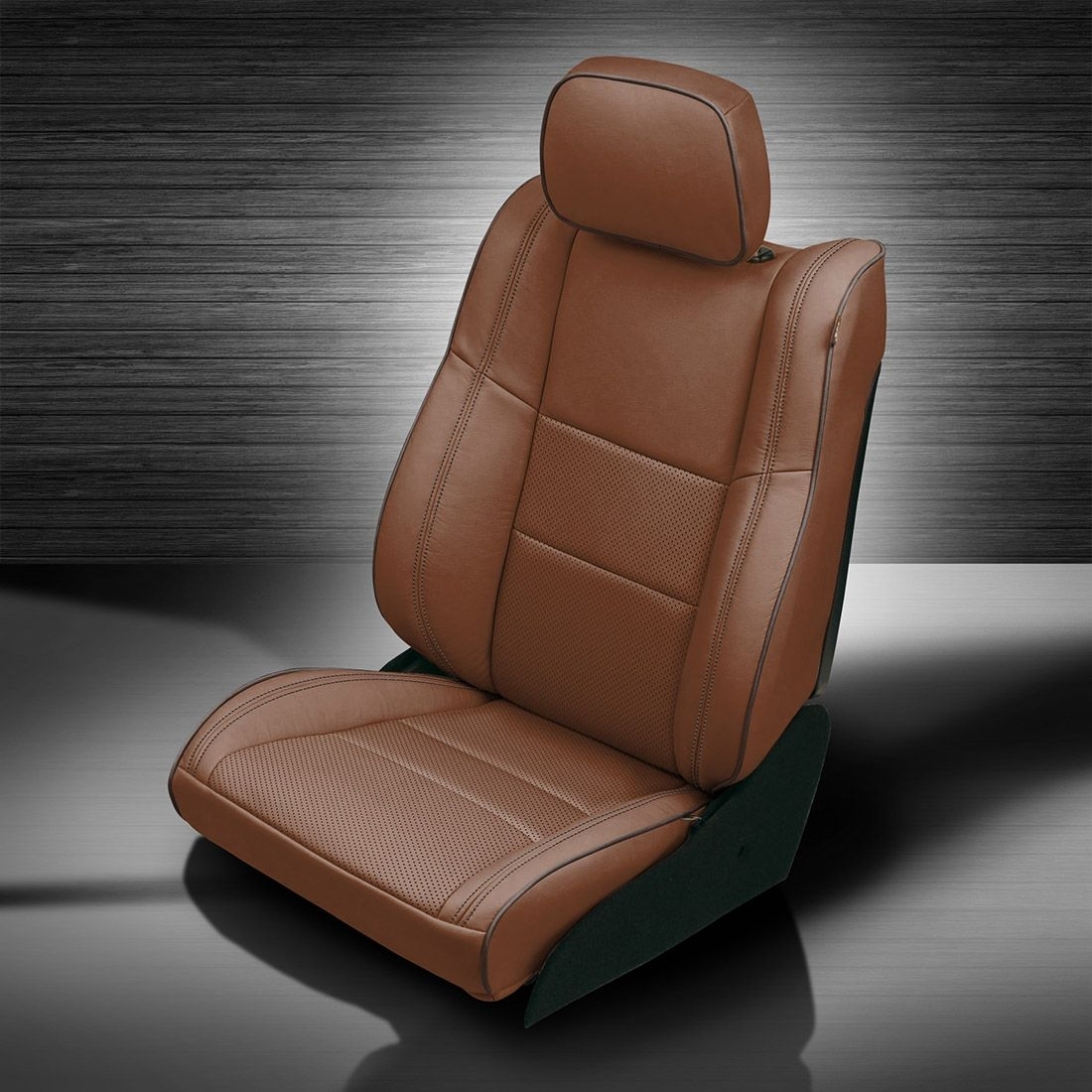 MAHOGANY wrap, Perf Combo, COFFEE piping
