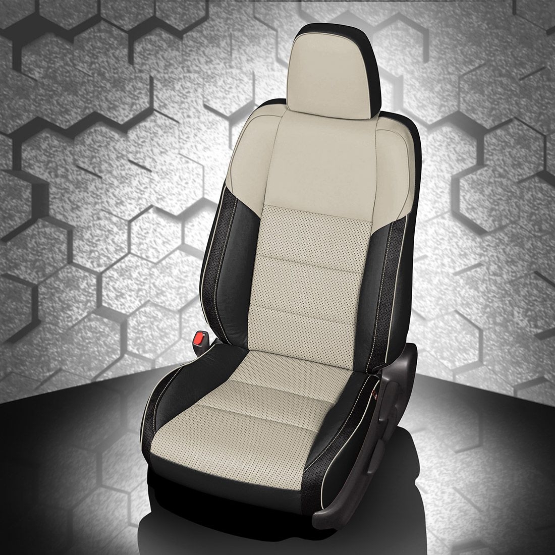 BLACK wrap, ALABASTER Center, Perf Combo & Wings, ALABASTER piping, ~3030 RAVEN wings