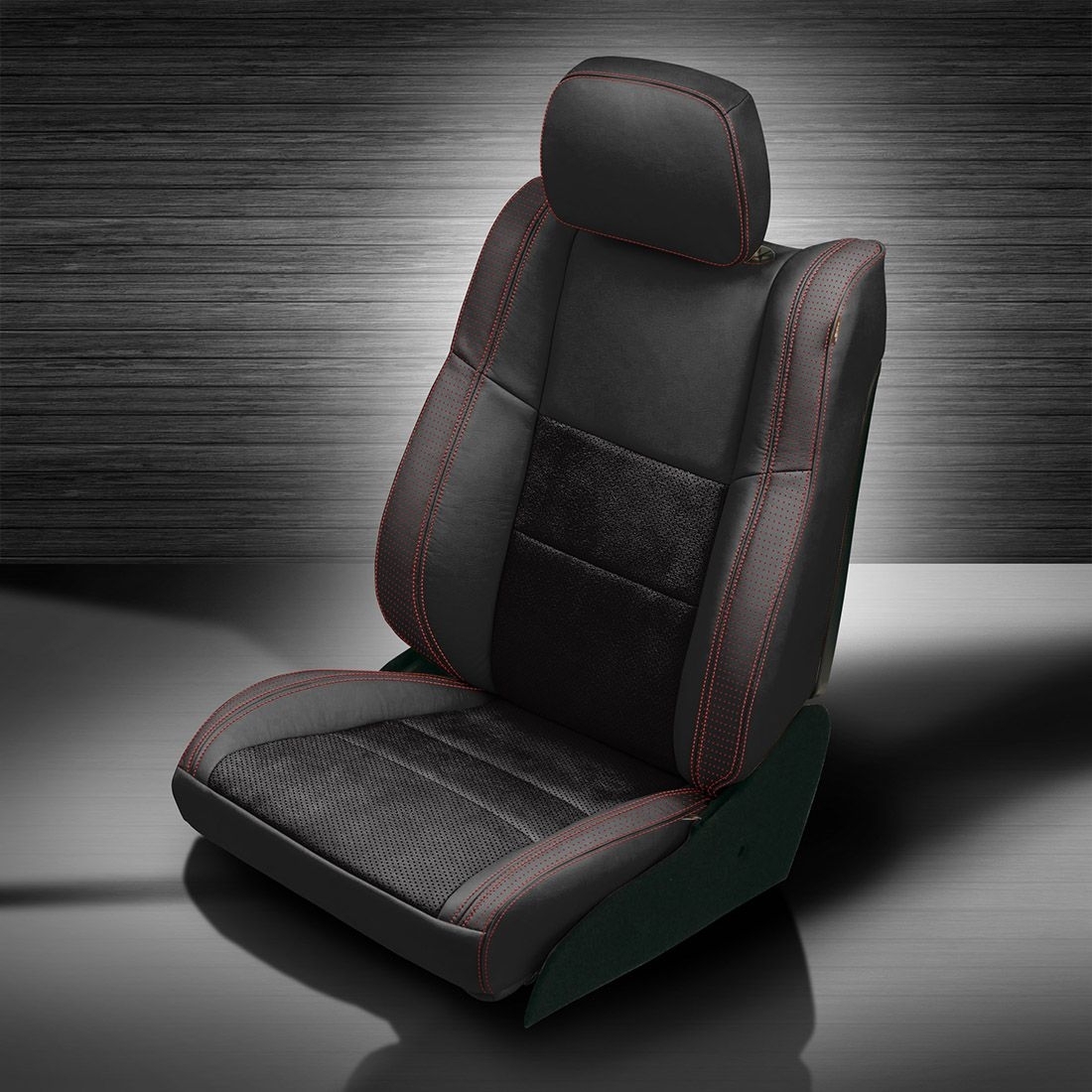 BLACK wrap, ~3030 RAVEN Combo, Perf Combo, RED piping, BCDA RED wings