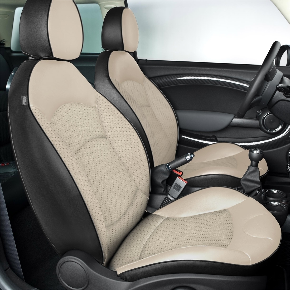 BLACK wrap, OYSTER Facing, Perf Inserts, C SHADOW piping