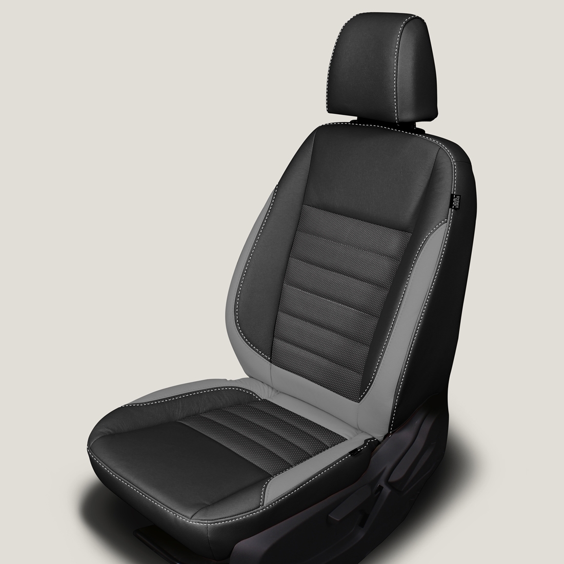 BLACK wrap, BCDA FLINT Insert, SILVER stitching, ASH wings