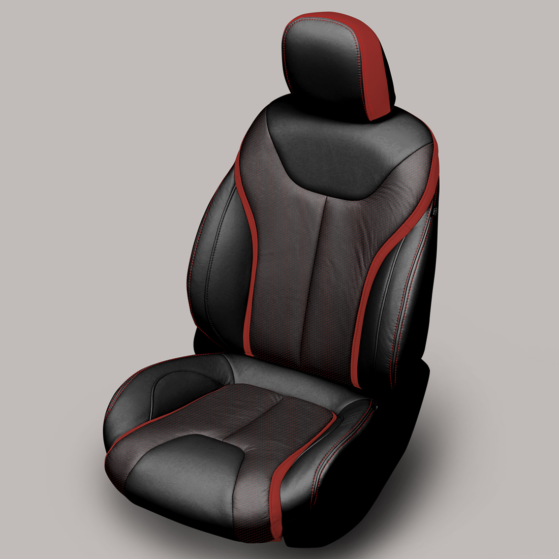 BLACK wrap, BCDA RED Insert, RED double stitching, RED wings
