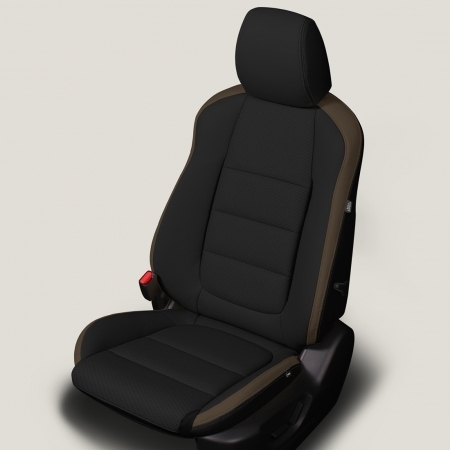 BLACK wrap, CAPPUCCINO Wings, Perf Body, CAPPUCCINO double stitching