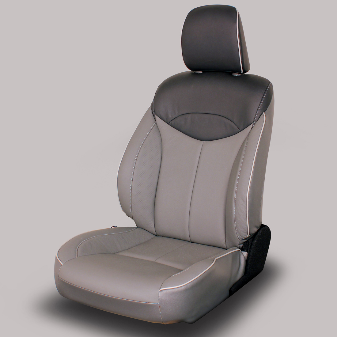 CHARCOAL wrap, BLACK Insert, Perf Wings, ASH piping