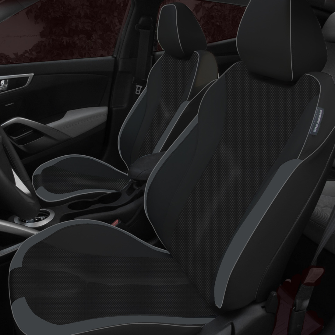 BLACK wrap, BCDA FLINT Body, GREY piping, ~7534 MED TAUPE wings