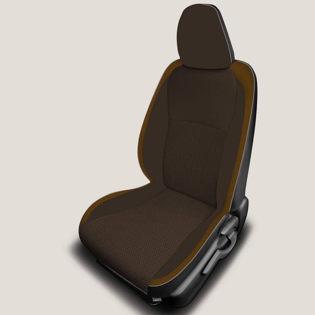 BLACK wrap, AMARETTO Facing, Perf Combo, ASH piping, ~3031 CHOCOLATE wings