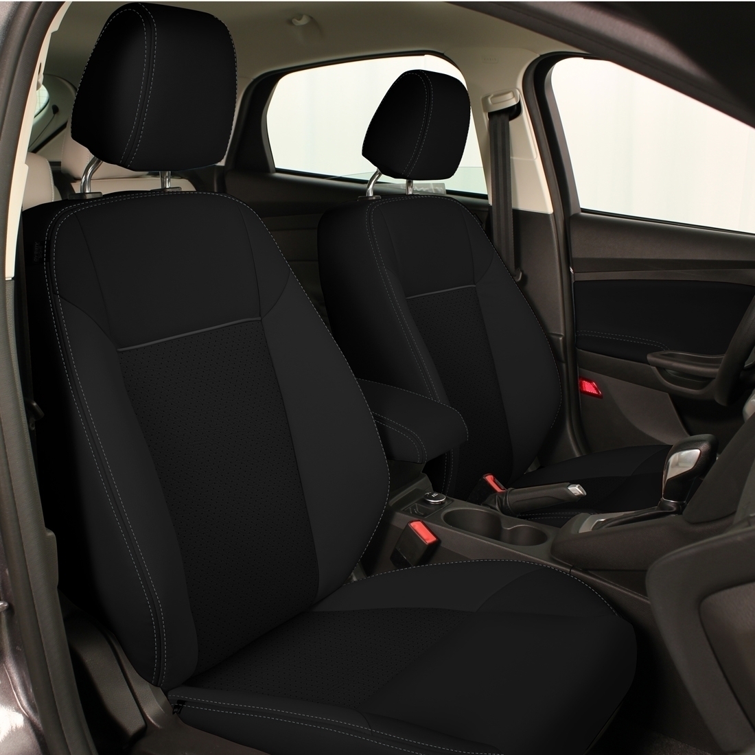 BLACK wrap, CHARCOAL Wings, Perf Inserts, SILVER double stitching