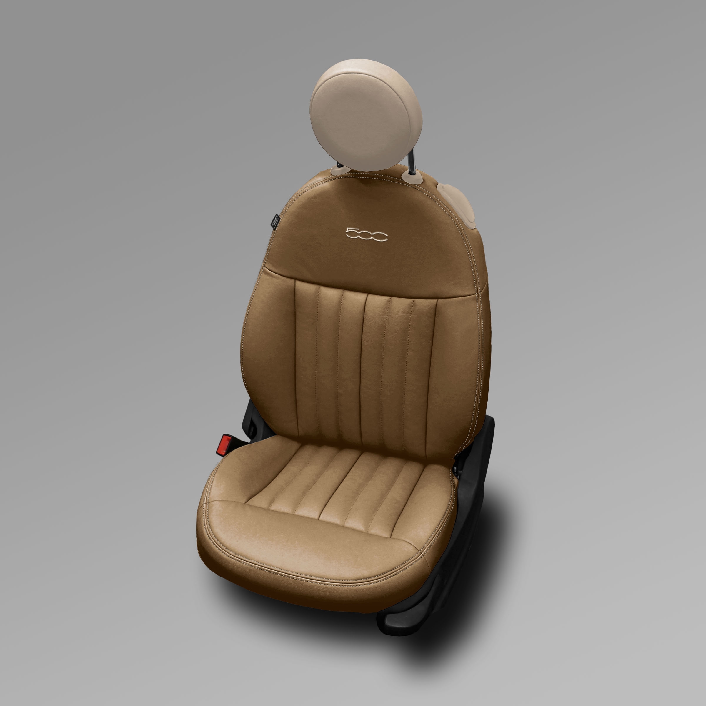 CAMEL wrap, ALABASTER double stitching, FIAT logo Y53 4117 (EGGSHELL)