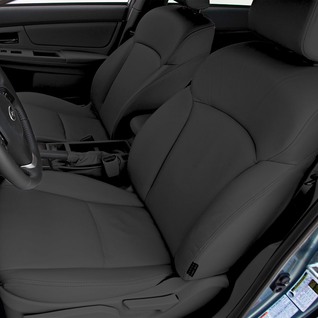 BLACK wrap, BLACK double stitching
