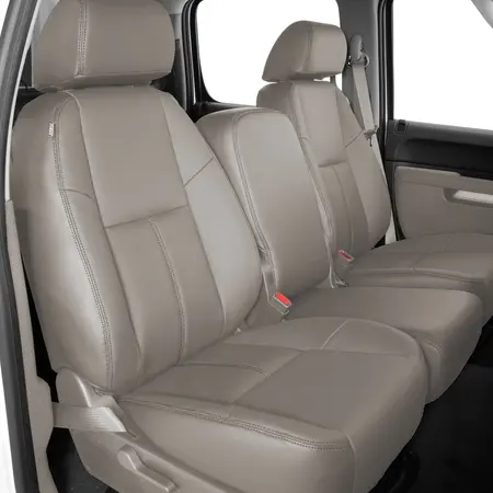 DOVE GREY wrap, Perf Inserts, LT GREY double stitching