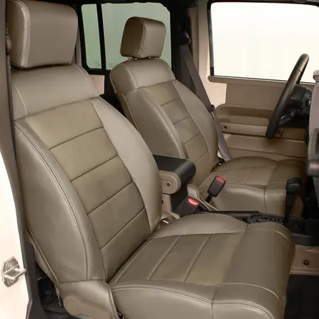 SLATE wrap, Perf Inserts, DOVE GREY double stitching