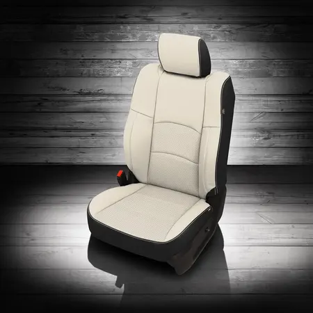 BLACK wrap, PEARL  Facing, Perf Combo, PEARL contrast all stitch
