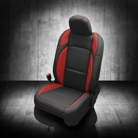 BLACK wrap, RED Wings, RED contrast all stitch