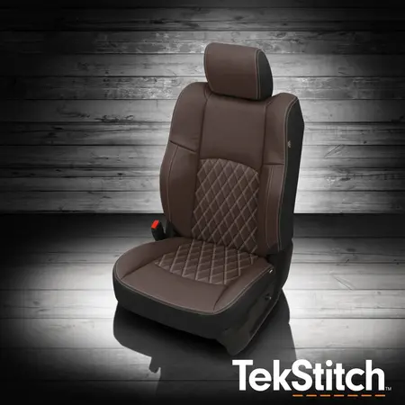 Black wrap, Coffee face, TekStitch Diamond insert, Ivory contrast all stitch, Tek Color Ivory