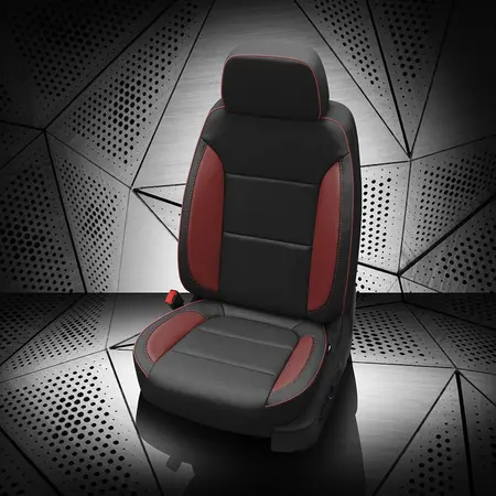 BLACK wrap, MED RED Wings, MED RED piping