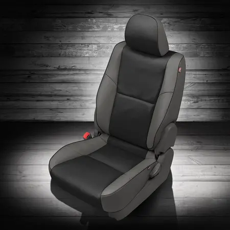 ICE GREY wrap, BLACK  Center, BLACK piping