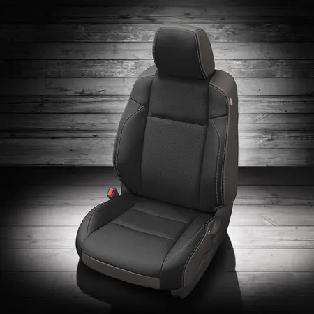 LT GREY wrap, BLACK  Facing, Perf Body, SILVER contrast all stitch