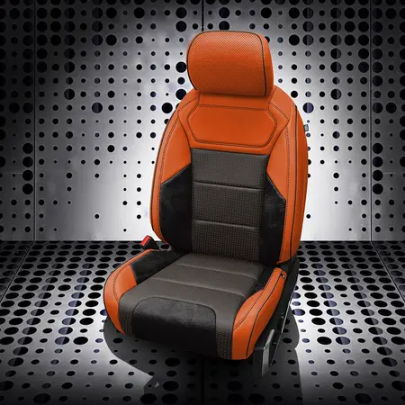 TANGERINE wrap, BARP  Combo, Perf Combo, BLACK piping, ~3030 RAVEN wings