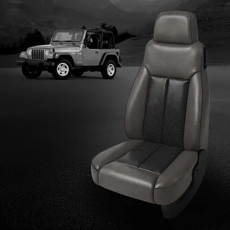LT GREY wrap, BCDA FLINT  Insert, BLACK piping
