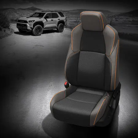 LT GREY wrap, BLACK  Body, Perf Body & Wings, ORANGE piping, BLACK wings